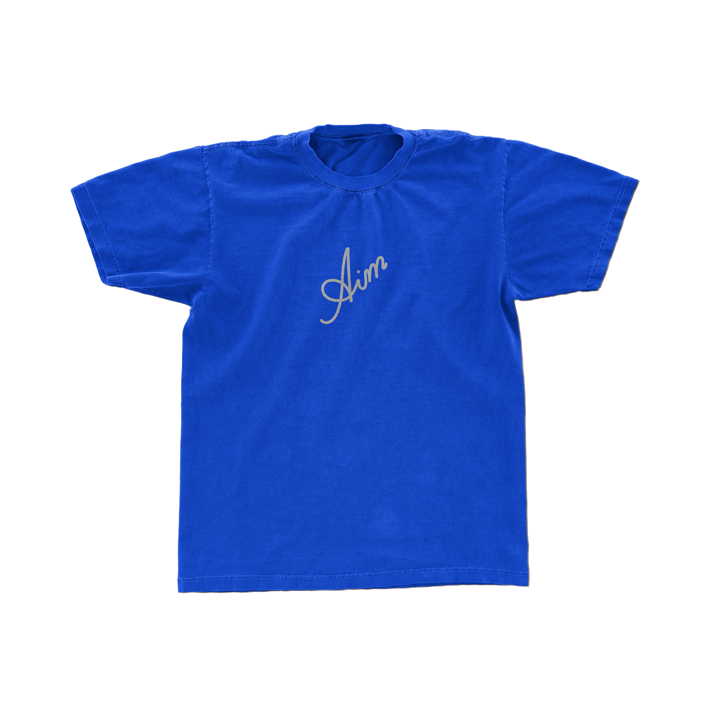 Aim Cursive Tee (Royal Blue)