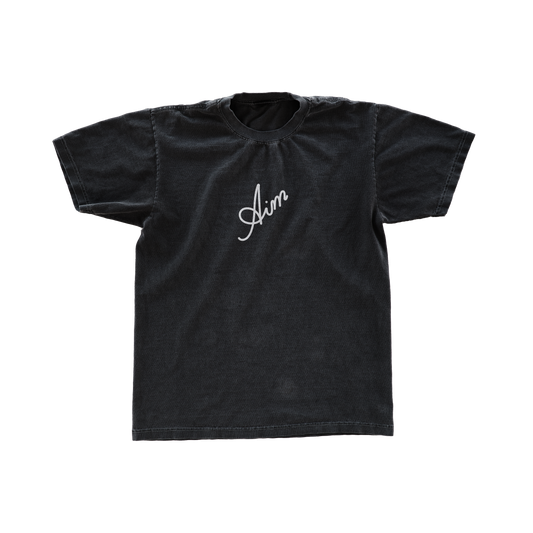 Aim Cursive Tee (Black)